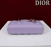 	 Dior Lady D-Joy Small Powder Purple Cannage Lambskin - 22x12x6.5cm - 6