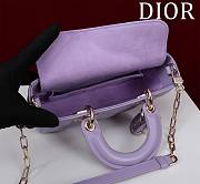 	 Dior Lady D-Joy Small Powder Purple Cannage Lambskin - 22x12x6.5cm - 2