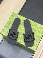 Gucci Interlocking G Rubber Slide Sandals - 4