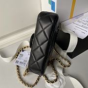 Chanel CF Mini 24s Top Handle Bag in Black - 12×19×6cm - 4