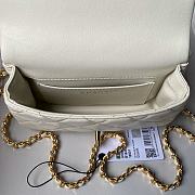 	 Chanel CF Mini 24s Top Handle Bag in White - 12×19×6cm - 5