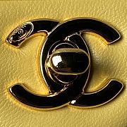 	 Chanel CF Mini 24s Top Handle Bag in Yellow - 12×19×6cm - 5