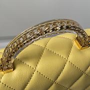 	 Chanel CF Mini 24s Top Handle Bag in Yellow - 12×19×6cm - 2