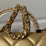 	 Chanel CF Mini 24s Top Handle Bag in Gold - 12×19×6cm - 5