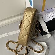 	 Chanel CF Mini 24s Top Handle Bag in Gold - 12×19×6cm - 4