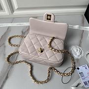 	 Chanel CF Mini 24s Top Handle Bag in Pink - 12×19×6cm - 5