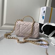 	 Chanel CF Mini 24s Top Handle Bag in Pink - 12×19×6cm - 3