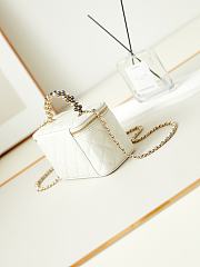 Chanel Vanity Shoulder Bag With Handle In White - 10-17-8cm - 5