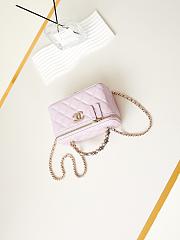 	 Chanel Vanity Shoulder Bag With Handle In Pink - 10-17-8cm - 2