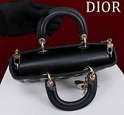 Dior Medium Lady D-Joy Black Bag with Gold-Finish Sun Studs - 26 x 13.5 x 5 cm - 5