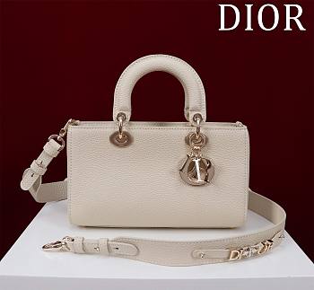 Dior Medium Lady D-Sire Powder Cream Bull Leather - 26cm