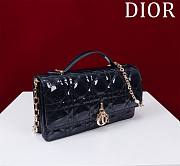 Dior My Dior Blue Patent Leather Bag - 21*11.5*4.5cm - 2