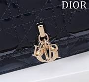 Dior My Dior Blue Patent Leather Bag - 21*11.5*4.5cm - 3