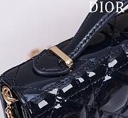 Dior My Dior Blue Patent Leather Bag - 21*11.5*4.5cm - 5