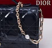 Dior My Dior Blue Patent Leather Bag - 21*11.5*4.5cm - 6