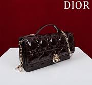 	 Dior My Dior Burgundy Patent Leather Bag - 21*11.5*4.5cm - 3