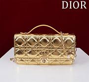 	 Dior My Dior Gold Patent Leather Bag - 21*11.5*4.5cm - 1