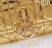 	 Dior My Dior Gold Patent Leather Bag - 21*11.5*4.5cm - 2