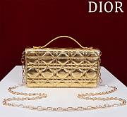 	 Dior My Dior Gold Patent Leather Bag - 21*11.5*4.5cm - 3