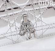 	 Dior My Dior Silver Patent Leather Bag - 21*11.5*4.5cm - 4