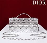 	 Dior My Dior Silver Patent Leather Bag - 21*11.5*4.5cm - 3