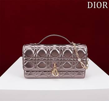 	 Dior My Dior Bronze Patent Leather Bag - 21*11.5*4.5cm