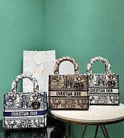 Dior Lady D-Lite Bag Embroidery - 24*11*20cm - 1