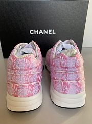 CHANEL Sneakers Pink G45585 Canvas Size 36 - 4