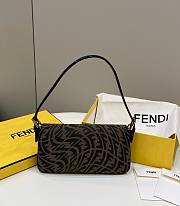 Fendi Baguette 1977 Vertigo FF Shoulder Bag Brown -  27×4×13cm  - 2