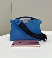 Peekaboo ISeeU XCross Blue Leathe rBag - 23/6/14.5cm - 2