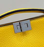 	 Peekaboo ISeeU XCross Yellow Leather Bag - 23/6/14.5cm - 5