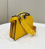 	 Peekaboo ISeeU XCross Yellow Leather Bag - 23/6/14.5cm - 2