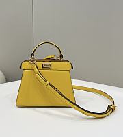 	 Fendi Peekaboo Iseeu Petite Yellow Bag - 20*11*15cm - 1