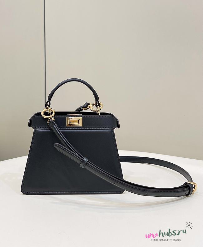 	 Fendi Peekaboo Iseeu Petite Black Bag - 20*11*15cm - 1