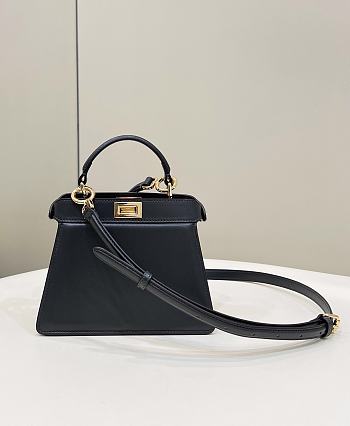 	 Fendi Peekaboo Iseeu Petite Black Bag - 20*11*15cm