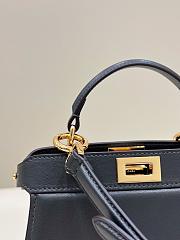 	 Fendi Peekaboo Iseeu Petite Black Bag - 20*11*15cm - 4