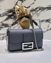 Fendi Peekcaboo Blue Mini Bag - 19.5x4.5x13cm - 1