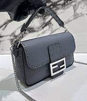 Fendi Peekcaboo Blue Mini Bag - 19.5x4.5x13cm - 3