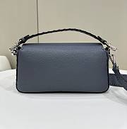 	 Fendi Peekaboo Blue Small Bag - 28x6.5x15cm - 4