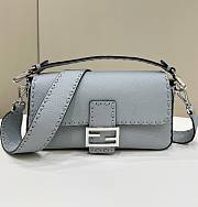 	 Fendi Peekaboo Light Blue Small Bag - 28x6.5x15cm - 1