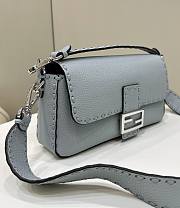 	 Fendi Peekaboo Light Blue Small Bag - 28x6.5x15cm - 6