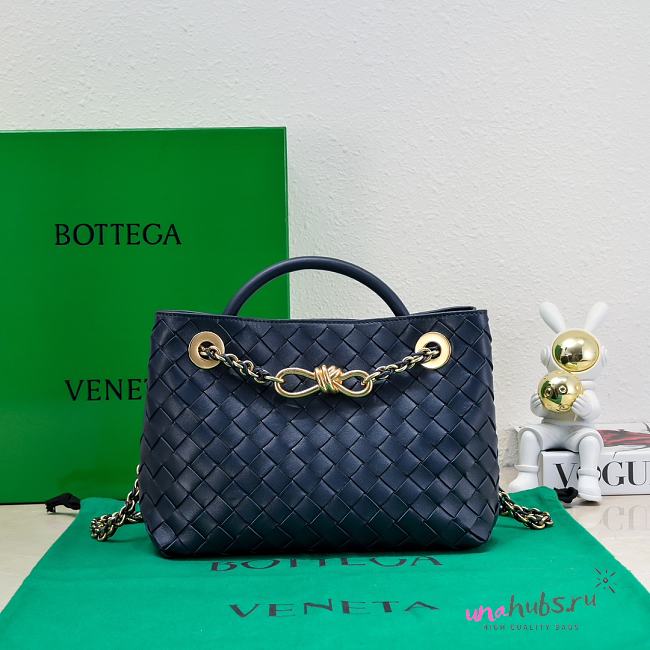 Bottega Veneta Small Andiamo Blue Handbag - 25*20*10cm - 1