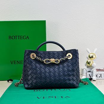Bottega Veneta Small Andiamo Blue Handbag - 25*20*10cm