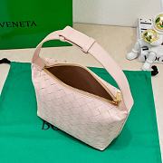 Bottega Veneta Wallace Intrecciato In Pink Leather Bag - 22x13x9.5 - 5