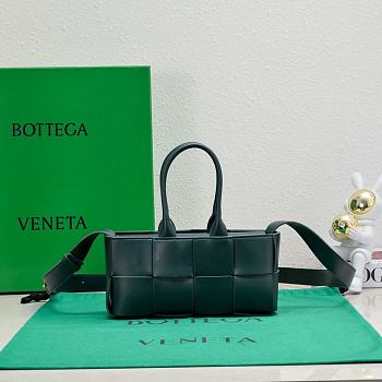 	 Bottega Veneta Mini East West Arco Tote Bag Green - 22*11*5.5cm