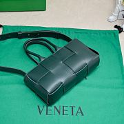 	 Bottega Veneta Mini East West Arco Tote Bag Green - 22*11*5.5cm - 4