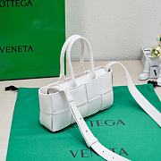 	 Bottega Veneta Mini East West Arco Tote Bag White - 22*11*5.5cm - 4