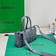 	 Bottega Veneta Mini East West Arco Tote Bag Blue - 22*11*5.5cm - 6