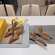 Fendi Heeled Slingback Brown - 3