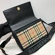 Burberry Medium Vintage Black Check Note Shoulder Bag - 25x18x8.5cm - 4